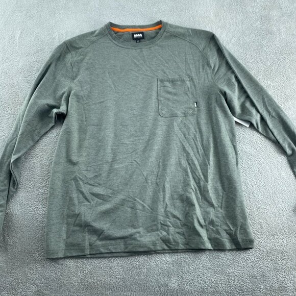 Bass Outdoor Mens Deep Depths Long Sleeve Pocket Tee XXL Polyester NWT 4884 - Picture 1 of 10